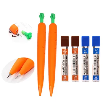 0,5 / 0,7 мм механический карандаш-морковка, красивая автоматическая ручка для рисования, Школьные Канцелярские принадлежности