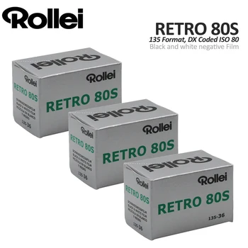 1-10 рулонов черно-белой негативной пленки Rollei Retro 80s 135 35 мм Kodak Camera Film 36 экспозиций (срок годности: январь 2025)