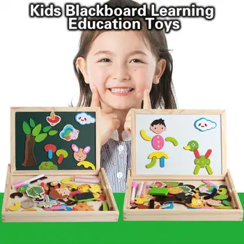 1 Комплект Игрушек для рисования С бесплатной регулировкой, Развлечение для рисования, Деревянная детская головоломка, Магнитная доска для рисования, детская игрушка