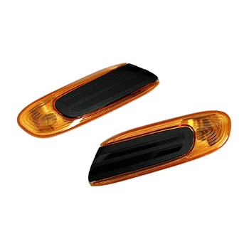 1 пара боковых накладок повторителя света Крышка лампы указателя поворота для BMW Mini Cooper F55 F56 F57 2014-2020 Желтый