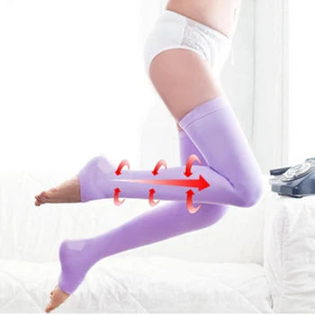1 пара носков-дымоходов для придания формы ногам, носков-дымоходов для сна, длинных компрессионных носков, носков для похудения