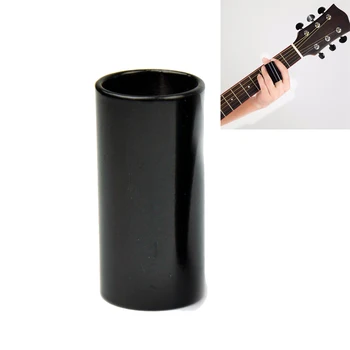 1 шт. гитарный слайд из черной нержавеющей стали для пальцев