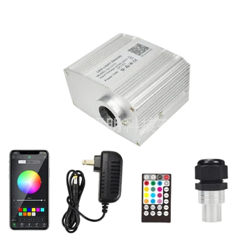 10 Вт RGBW мерцающие волоконно-оптические потолочные светильники Star Engine с управлением музыкой по Bluetooth с помощью приложения / Touch RF