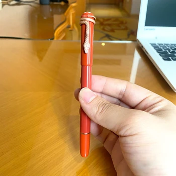 100% Абсолютно новая роскошная красная классическая шариковая ручка для подписи, Офисные школьные письменные принадлежности, Канцелярские принадлежности 163582