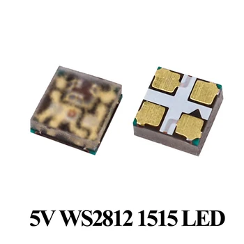 1000шт 5v Ws2812 Smd 1515 Светодиодный чип-диод Mini Smd Light Beads Адресуемый цифровой RGB полноцветный пиксельный свет