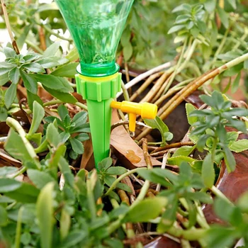 12 шт. Система самополива растений с регулируемыми кольями, устройство для полива растений для отдыха, самоавтоматический полив