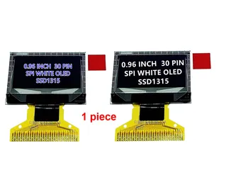 128* 64 Подключаемый модуль интерфейса IIC 0,96 дюйма 30PIN SPI Белый/Синий OLED-экран SSD1315 IC, Совместимый с SSD1306