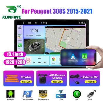 13,1-дюймовое автомобильное радио для Peugeot 308S 2015-2021 Автомобильный DVD GPS Навигация Стерео Carplay 2 Din Центральный Мультимедийный Android Auto