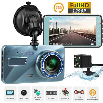 2-объективная видеорегистраторная камера 1080P, камера переднего и заднего вида, камера ночного видения HD для вождения автомобиля, видеорегистратор, камера наблюдения за автомобилем