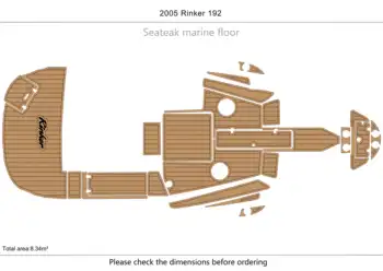 2005 Rinker 192 Платформа для плавания в кокпите 1/4 