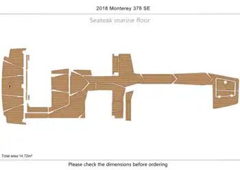 2018 Monterey 378 SE Платформа для плавания в кокпите 1/4 