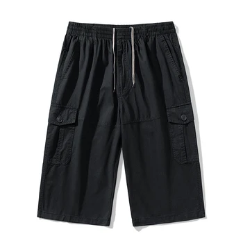 2020 Мужские повседневные шорты до колена с несколькими карманами, которые можно носить, Новые Летние Корейские модные Универсальные Свободные рабочие брюки большого размера