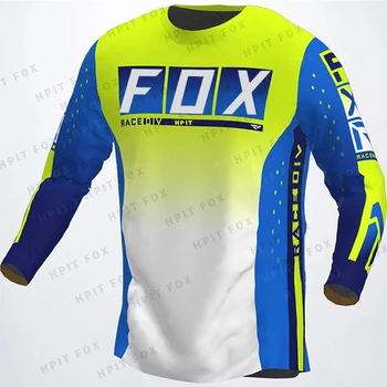2022 Мотокросс Горный Эндуро Велосипед Одежда Велосипед Мото Скоростной спуск Футболка Hpit Fox Женщины Мужчины Велоспорт Джерси MTB Рубашки BMX 