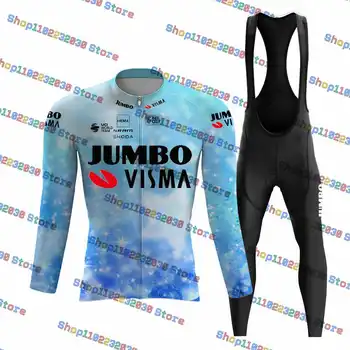 2023 Jumbo Visma Light Велоспорт Джерси Комплект MTB Гоночная Одежда С Длинным Рукавом Ropa Ciclismo Велосипедная Форма