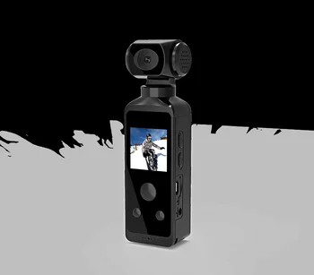 2023 Новая спортивная карманная камера 4K, вращающийся на 270 градусов объектив с креативным кронштейном, Маленький портативный микрофон, запись HD ЖК-дисплея