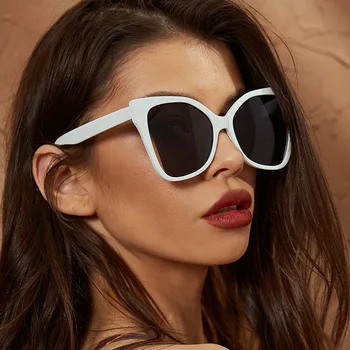 2023 Новые европейские и американские модные простые солнцезащитные очки в большой оправе, Пляжные солнцезащитные очки