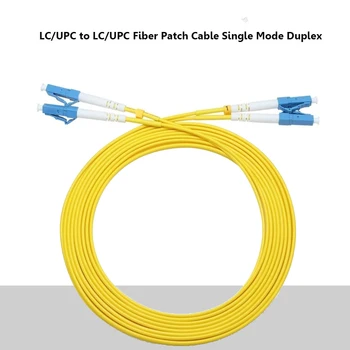 2шт Новый Оптоволоконный Патч-Корд LC/UPC к LC/UPC Однорежимный Дуплексный - 9/125um OS1 Серия Оптических Патч-кабелей из ПВХ PureOptics