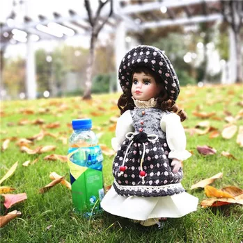 30 см Винтажный Ретро Фарфоровый дворец, кукла-девочка, украшение для дома, Антикварные украшения, Рождественский подарок