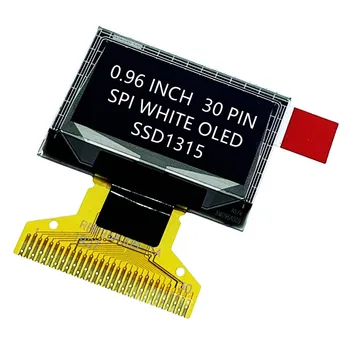 30P SPI 0,96-дюймовый белый OLED-экран SSD1315 с интерфейсом IC 128*64 IIC
