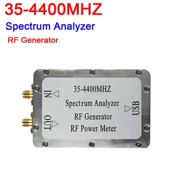 35-4400 МГц Простая Развертка спектра Источник сигнала Отслеживания Источника РЧ генератор Измеритель мощности РЧ анализатор спектра с программным обеспечением USB
