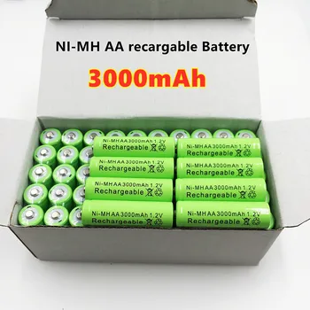 4 ~ 20 ШТ 1,2 В 3000 мАч NI-MH AA аккумуляторные батареи для предварительной загрузки, перезаряжаемые NI-MH аккумуляторные батареи для перезаправки, аккумуляторы для детей micrfono de la cmara