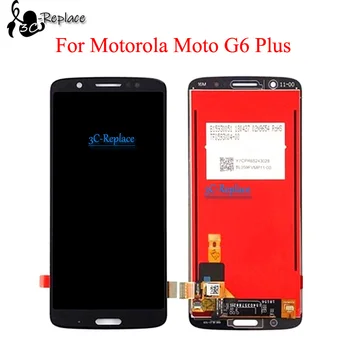 5,9 дюйма Для Motorola Moto G6 Plus XT1926-9 XT1926-5 XT1926-1 XT1926-8 XT1926-7 ЖК-дисплей с сенсорным Экраном и Цифровым Преобразователем в сборе