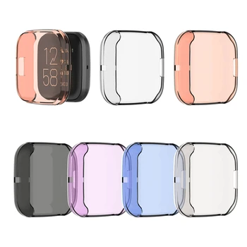 6шт Защитный Прозрачный Резиновый чехол для часов Fitbit Versa2 TPU Soft Cover Case Protector для Fitbit Versa 2