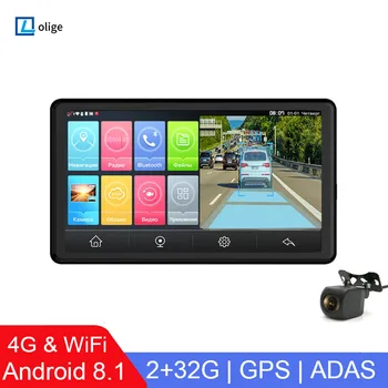 7-дюймовый ADAS Android автомобильное зеркало GPS автомобильный видеорегистратор 4G приборная камера 1080P Автомобильная камера авторегистратор Камера заднего вида Видеорегистратор Датчик парковки