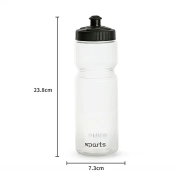 750 мл Велосипедная бутылка для воды Спортивный велосипед на открытом воздухе Чашка для напитков Вкус / без BPA Пластиковый Велосипедный чайник Белый Портативный Pp Бутылка Спортивная