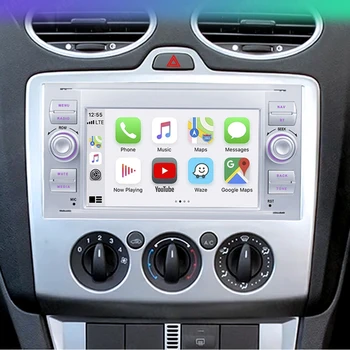 8G + 256G Android 13 Автомобильный Серебристый DVD GPS Радио Для Ford Focus C-Max Connect Fusion Mondeo Панорамная Камера Аудио DSP CarPlay