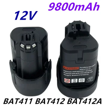 9.8 Ah 10,8V 12V Li-Ion Akku ersetzen für BOSCH cordless Elektrische bohrer schraubendreher BAT411 BAT412 BAT412A
