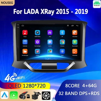 Android 10 GPS Навигация для LADA X Ray Xray 2015-2019 Автомобильный Радиоприемник Мультимедийный Видеоплеер Авторадио 2 Din Без DVD RDS 4G Lte