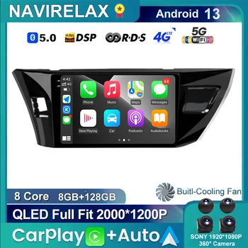 Android 13 для Toyota Corolla Ralink 2013 2014 2015 2016 4G Автомобильный стерео радио Мультимедийный видеоплеер GPS WIFI RDS DSP NO 2 Din