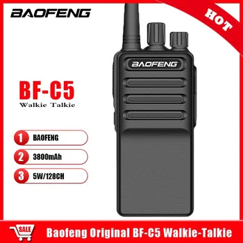 Baofeng BF-C5 Портативная рация 5 Вт 3800 мАч UHF 400-470 МГц BFC5 Портативное Двустороннее Радио Ручной приемопередатчик Ham CB Радио Коммуникатор