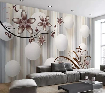 Beibehang papel de parede Пользовательские обои 3d фреска para sala atacado Чувство современной моды 3d шар цветок фон обои