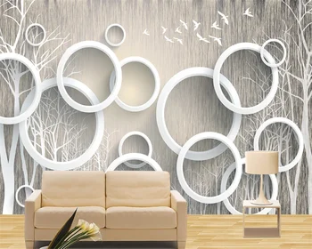 beibehang Индивидуальные современные обои искусство абстракции ретро лес 3D гостиная ТВ фон обои домашний декор бумага из папье-маше