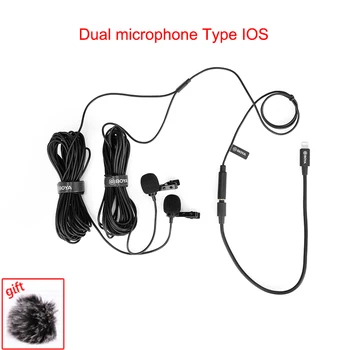 BOYA BY-M2 M2 M3 Кардиоидный Петличный микрофон с Клипсой на Лацкане с микрофоном для смартфонов Type-C/iOS