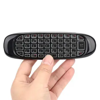 C120 RGB 7 подсветка Fly Air Mouse Беспроводная клавиатура с подсветкой 2.4G Пульт дистанционного управления 53CF