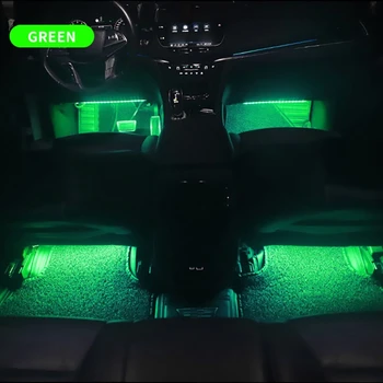 DC 12V LED Car Floor Atmosphere Light Красочные Лампы Беспроводного Дистанционного Управления для Вечеринки Кемпинга Окружающего Освещения QW