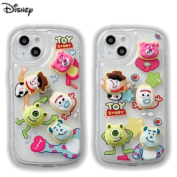 Disney Toy Story Lotso Woody Mr.Q Стерео Чехол Для Телефона Для iPhone 14 11 12 13 Pro Max С Милым Рисунком Из Мультфильма, Предотвращающий Падение, Защитный Чехол