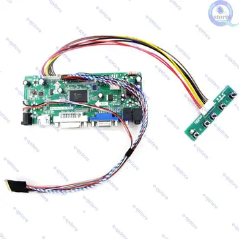 e-qstore: Преобразуйте панель CLAA101NB01A 10,1 “ 1024X600 в монитор-Преобразователь ЖК-/светодиодного контроллера Diy Kit HDMI-совместимый VGA