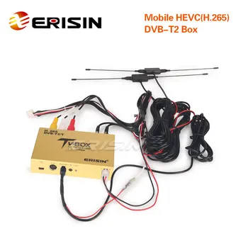 Erisin ES338-YB Автомобильный Цифровой HDTV DVB-T2/T Ресивер HEVC H.265 H.264 HDMI-Совместимый USB Мобильный ТВ-бокс для ES59XX ES69XX ES8985V