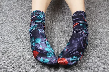 gtglad 1 пара новоприбывших носков с блестками в стиле ретро, женские зимние бархатные носки, носки для кондиционирования воздуха, носки с ворсом