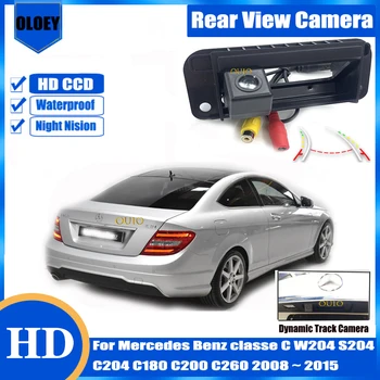 HD камера заднего вида Для Mercedes Benz classe C W204 S204 C204 C180 C200 C260 2008 ~ 2015 Ручка Багажника Парковочная Камера Заднего Вида