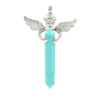 Joyagifts Шестиугольное ожерелье с подвеской в виде ангела для женщин и девочек, романтические подарки в виде медальона