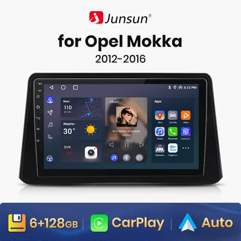 Junsun V1 pro AI Voice 2 din Android Авторадио для Opel Mokka 2012-2016 Автомобильный Радиоприемник Мультимедиа GPS Трек Carplay 2din dvd