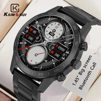 KAIMORUI Bluetooth Call Смарт-Часы Мужские С NFC IP68 Водонепроницаемый Пульсометр GPS Спортивный Трекер Smartwatch Для Android IOS