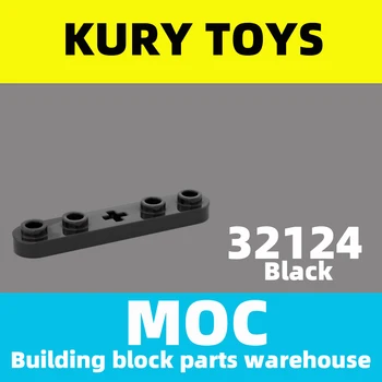 Kury Toys DIY MOC для 32124 100шт деталей строительного блока Для пластины 1 x 5 с Гладкими Концами, 4 Шпильками и Центральным Отверстием для оси