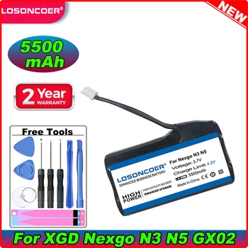 LOSONCOER 5500 мАч Аккумулятор Для XGD Nexgo N3 N5 N86 GX02 POS Литий-ионный Аккумулятор