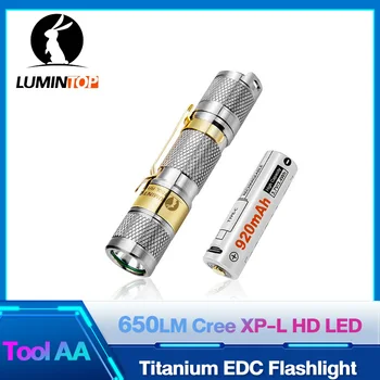 Lumintop TOOL AA Титановый Зажим Для Фонарика Mini Pocket 14500 Фонариков AA High Performance LED Torchlight Фонарь